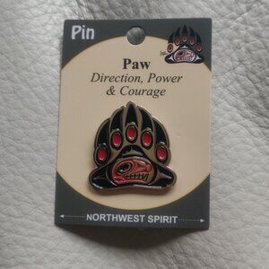 'Paw' Pin Indigenous Design by Jason Peters, Salish